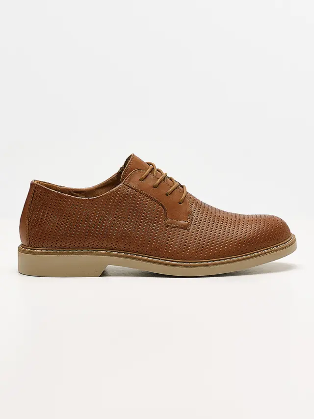 Imac Δετά-Oxfords Ανδρικό δέρμα Καφέ IMA/550290 COGNAC - 43 2