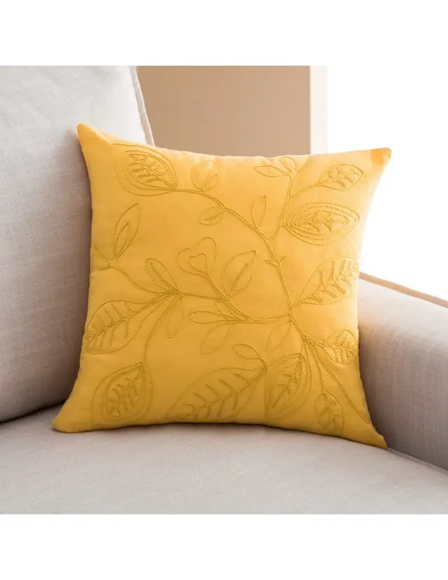 Μαξιλαροθήκη Διακόσμησης Gofis Home Pale Sun Yellow 381/10 43x43