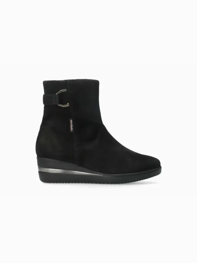 Mephisto Μποτάκια Γυναικείο δέρμα Nubuck Μαύρο MEP/PIPER BLACK - 38 3