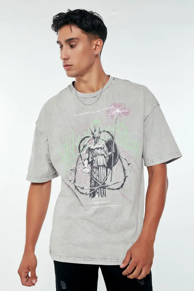 T-Shirt Machinist Γκρι