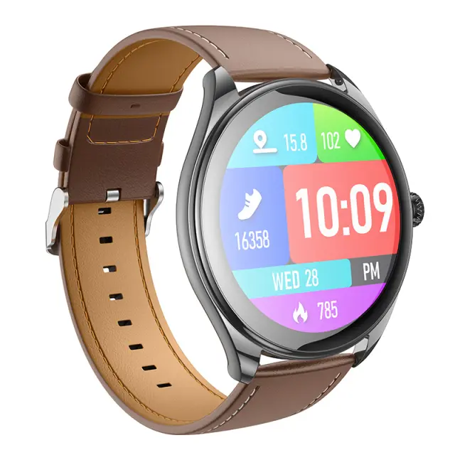 Smartwatch Hoco Y22 IP67 AMOLED Οθόνη 1.43" 200mAh με Δυνατότητα Κλήσεων Μαύρο
