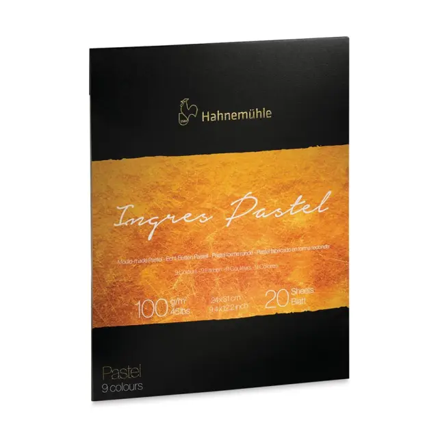 Μπλοκ Hahnemuhle Ingres για Παστέλ 100g/m², 9 Χρώματα - 24x31cm - 20 Φύλλα