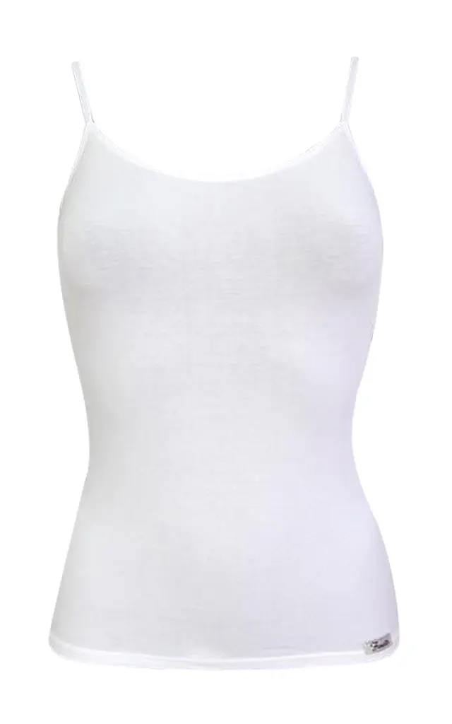 Fimelle TENCEL™ Modal Γυναικείο Αμάνικο Φανελάκι Μπριτέλα Minerva - Λευκό 3