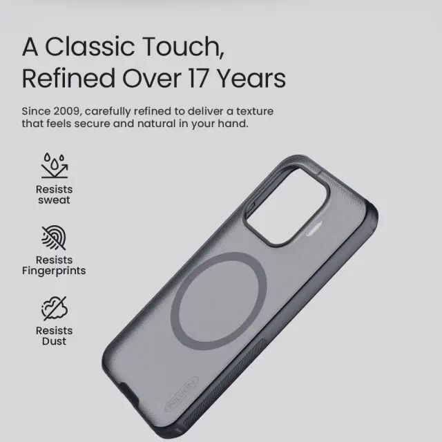Nillkin Super Frosted PRO Magnetic Back Cover for Xiaomi 17T Transparent Black 3