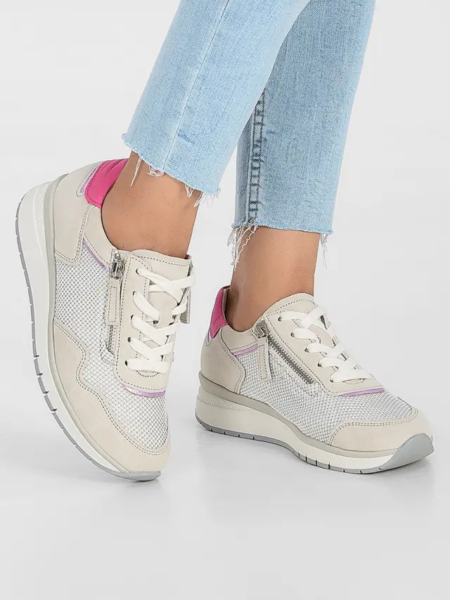 Gabor Sneakers Γυναικείο δέρμα/ύφασμα Άσπρο GAB/46308 61-WEISS 2