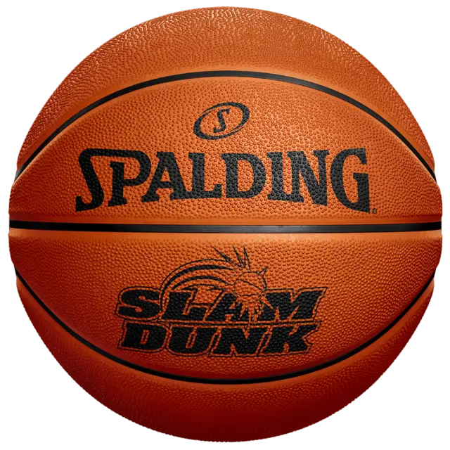 Spalding Adult Decal Slam Dunk Size 7 Rubber Basket Ball Πορτοκαλί 84-328Z1 (Spalding) - 7