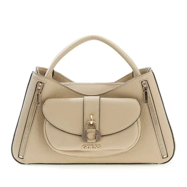 Guess - Γυναικεία Τσάντα Jessa Bag HWBG836206-TAU Εκρού