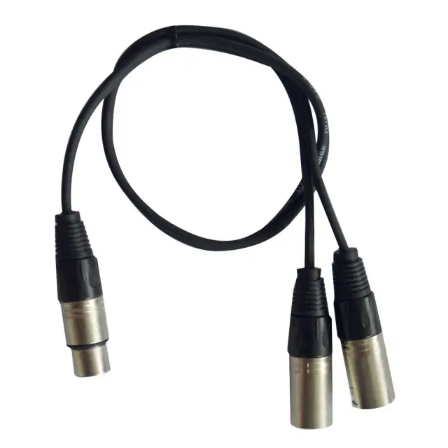 HILEC CL-28/0.6 ΚΑΛΩΔΙΟ ΗΧΟΥ 1x θηλ. XLR / 2x αρσ. XLR ΜΗΚΟΥΣ 0.6m