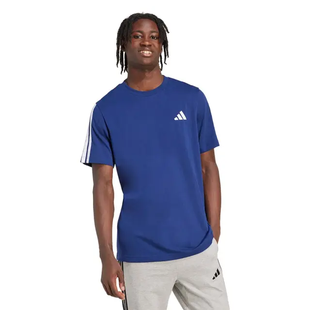 adidas Sportswear Men's 3Stripes Single Jersey T-Shirt Μπλε Σκούρο JV6785 (adidas Sportswear) - Small 3