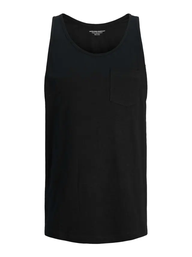 JORVARENNA SLUB TANK TOP Black - XXL