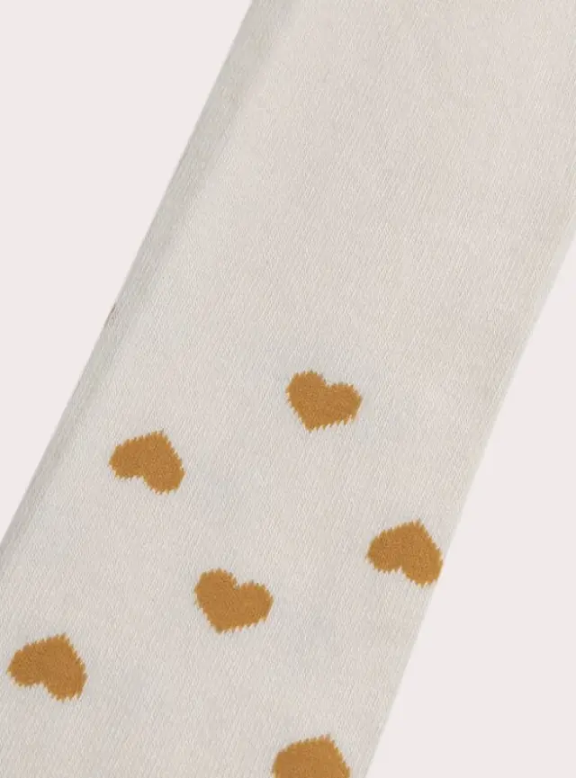 Παιδικό Καλσόν για Κορίτσια Mustard Hearts ΛΕΥΚΟ 2