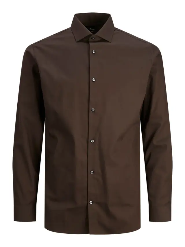 JPRBLAPARKER SHIRT L/S NOOS - Chocolate Torte