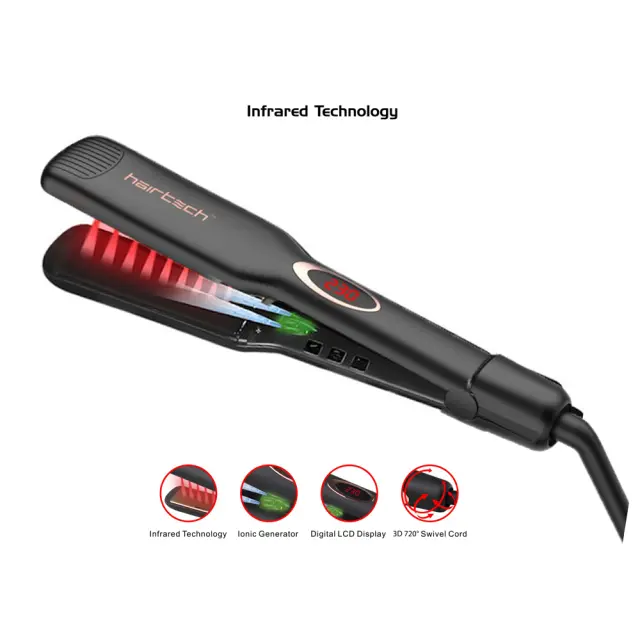 HairTech Infrared HT089L Επαγγελματική Πρέσα Μαλλιών Ceramic Ionic 40mm 2