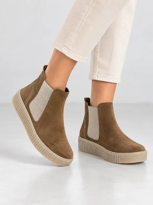 Gabor Μποτάκια Γυναικείο δέρμα suede Καφέ GAB/73731 002-COGNAC - 43 2