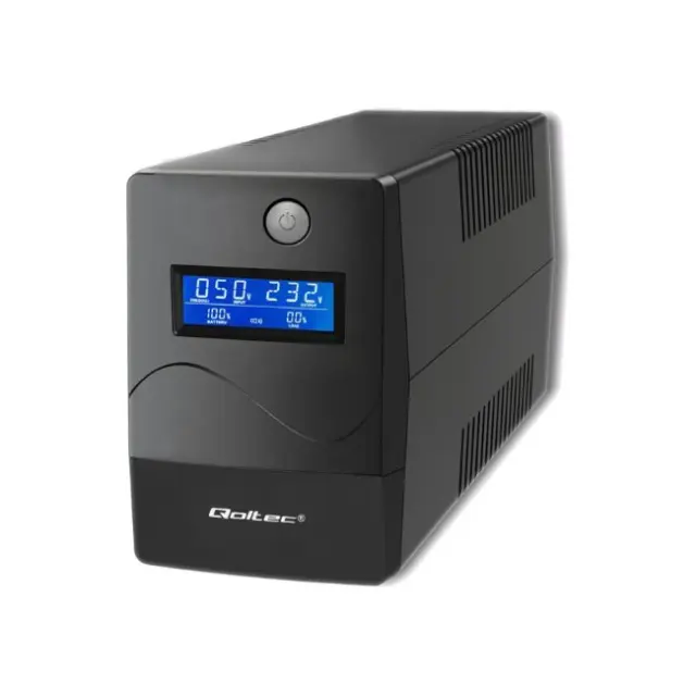 Qoltec UPS Monolith 650VA 360W Black (53978)