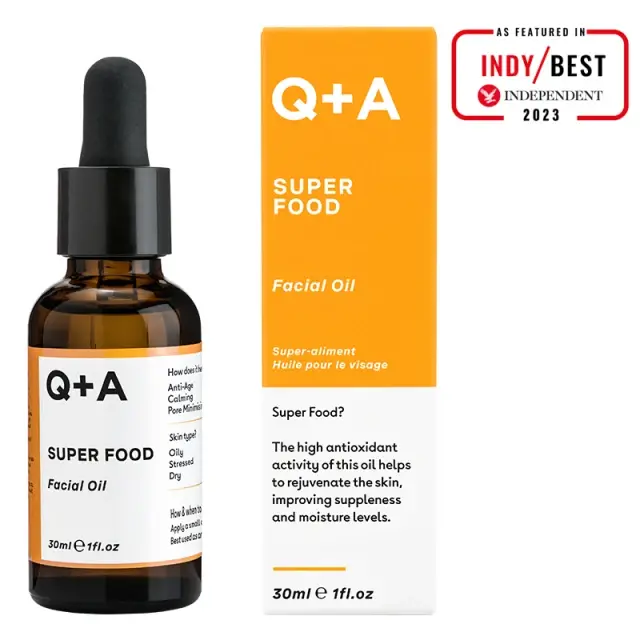 Q+A Super Food Facial Oil Ενυδατικό Έλαιο Προσώπου 30ml