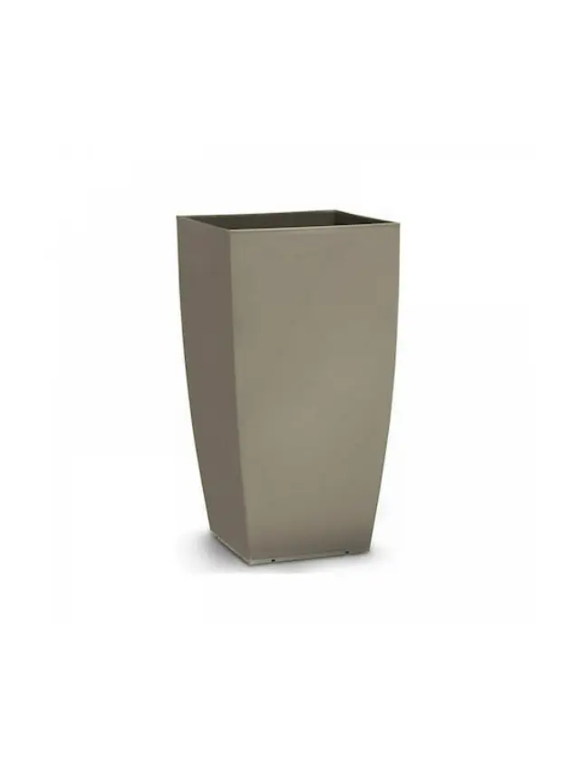 Plastona tetra brillante γλάστρα 65lt - 36x36x66cm Γκρί-G / 103532