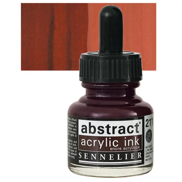 Sennelier Abstract Ακρυλικό Μελάνι 211 Burnt Sienna - 30ml