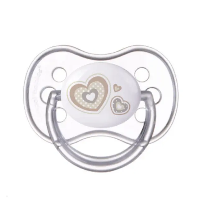 Καταπραϋντική Πιπίλα Σιλικόνης 6-18m Newborn Baby Canpol Beige 22/563