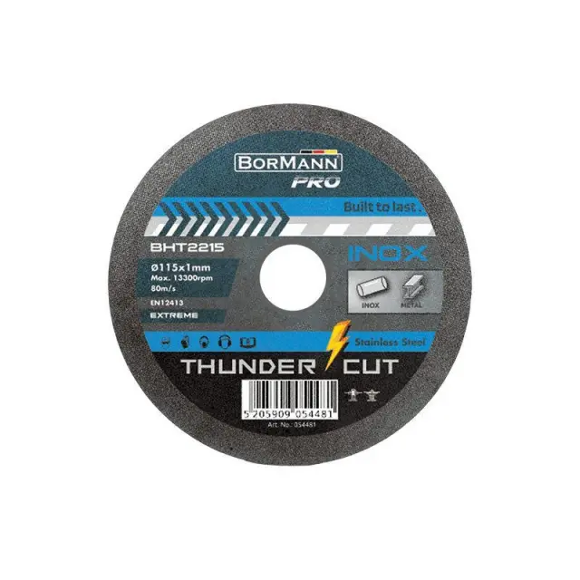 Bormann Pro BHT2225-50 - Δίσκος κοπής Ιnox extreme Φ125x1mm 50τεμ (054238)