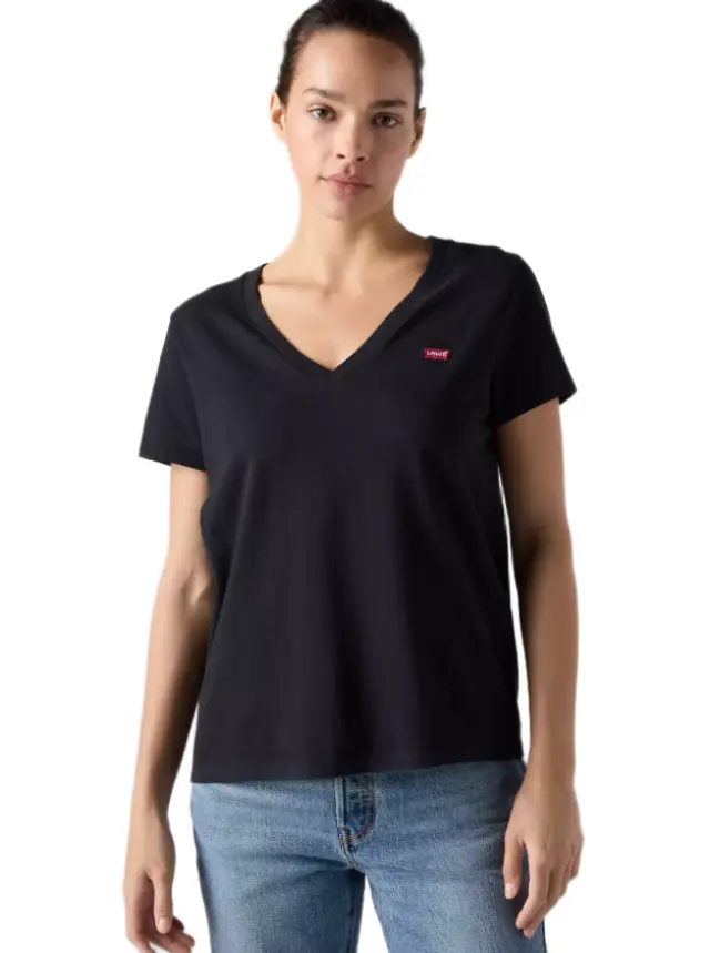 Levi's The Perfect V-Neck γυναικείο t-shirt με V λαιμόκοψη 853410003-1 - M