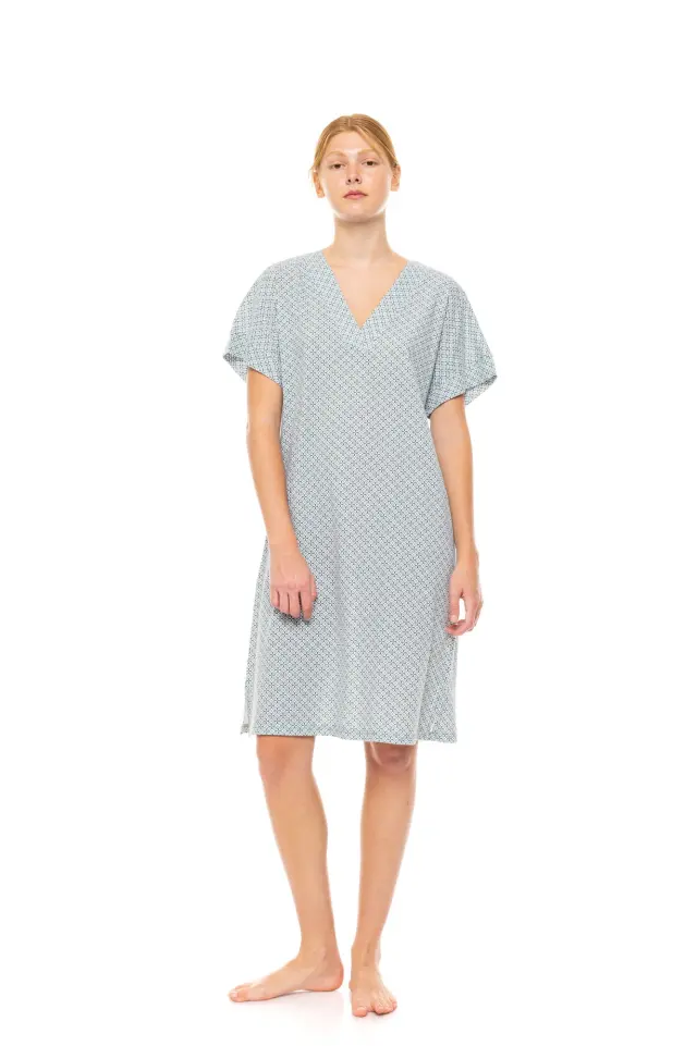 S1478 - Type - NIGHTGOWN V FOREST GREEN GEO 2