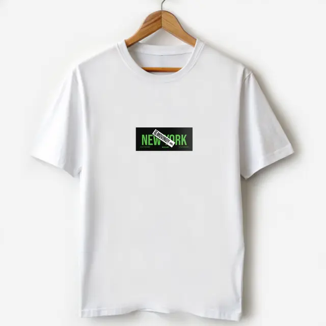 T-shirt Noshame® Λευκό με τύπωμα NY - 132581 - XXL 2