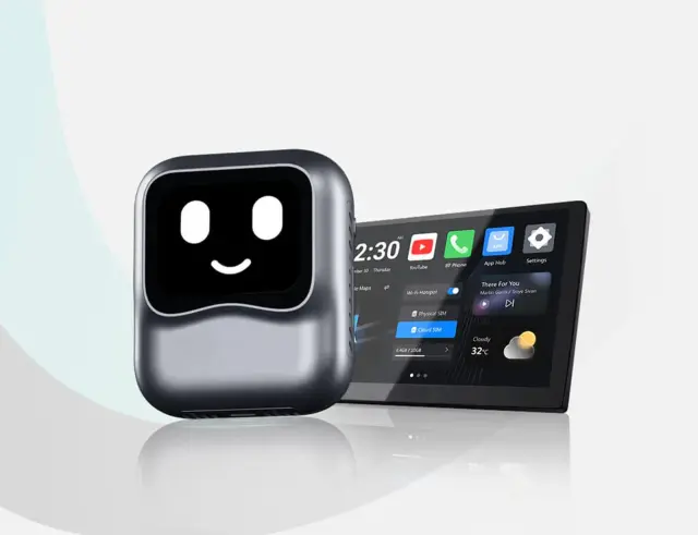 Ασύρματος Προσαρμογέας Ottocast OttoAibox Nano PCS50 και Βοηθός AI, με οθόνη 1.83 - Κάρτα TF, SIM - USB-C - Συμβατό με Android Auto, Apple CarPlay53260 3