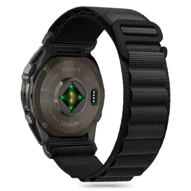 Tech-protect Nylon Pro Garmin Fenix 5 / 6 / 6 Pro / 7 / 8 / 8 Pro / E / 9 / 9 Pro (47 MM) Black