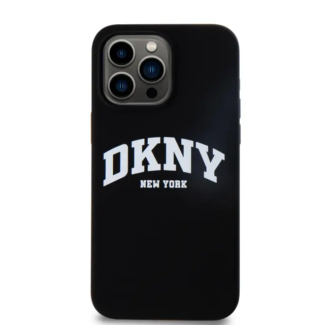 DKNY Liquid Silicone Arch Logo MagSafe Case for iPhone 14 Pro Black 2
