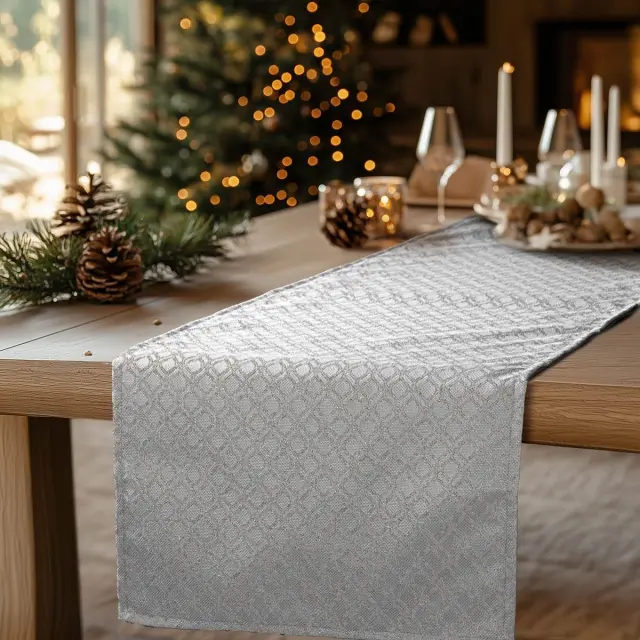 Beauty Home ΡΑΝΝΕΡ ΖΑΚΑΡ ΟΡΙΕΝΤΑΛ ΓΚΡΙ – ΑΣΗΜΙ 40 cm x 2,5 m