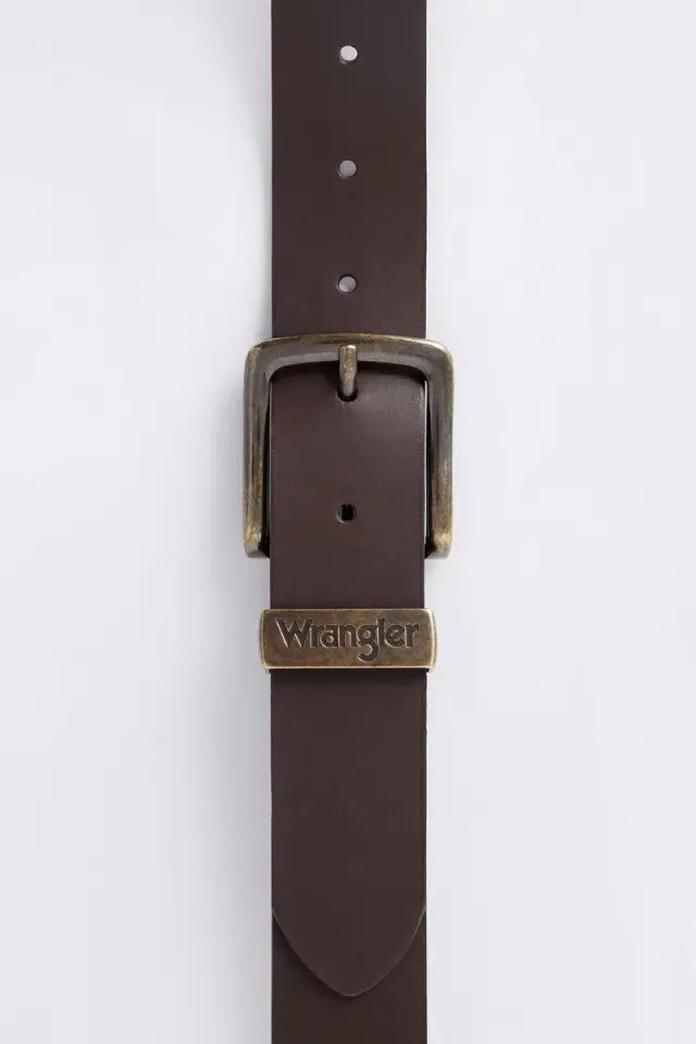 Wrangler METAL LOOP W0080US85 Δερμάτινη Ζώνη - Brown - 115 2