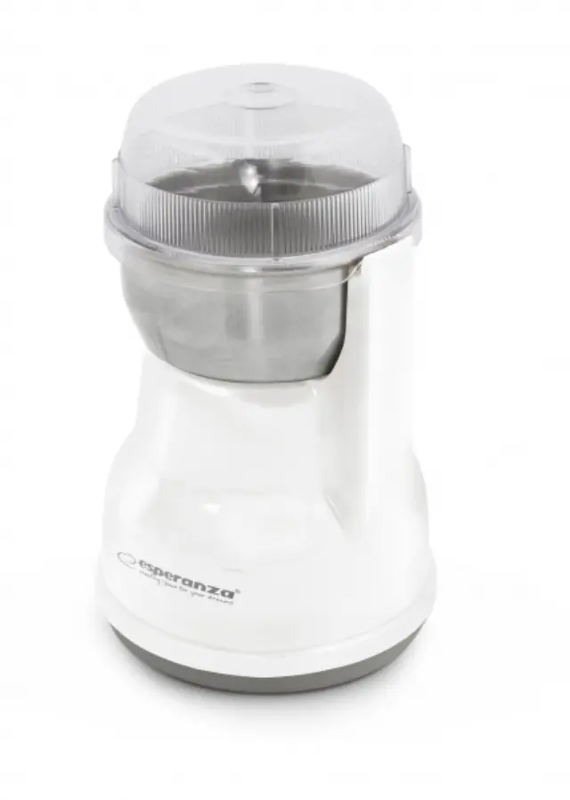 Esperanza Ηλεκτρικός Μύλος Καφέ 160W με Χωρητικότητα 50gr Λευκός (EKC002W) (ESPEKC002W)