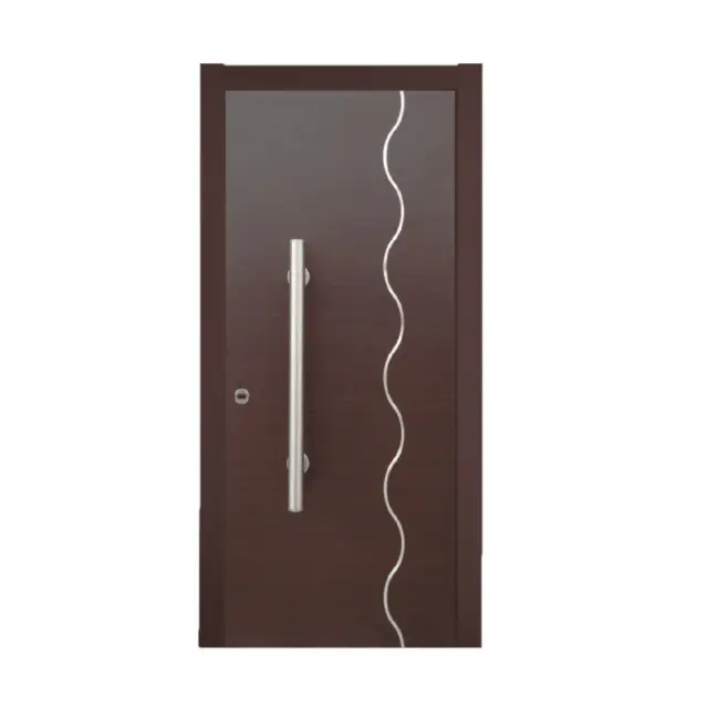 Εσωτερική Πόρτα Wenge με inox ΚΠ 114 3