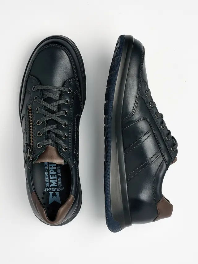 Mephisto Sneakers Ανδρικό δέρμα Μαύρο MEP/LISANDRO W BLACK 3