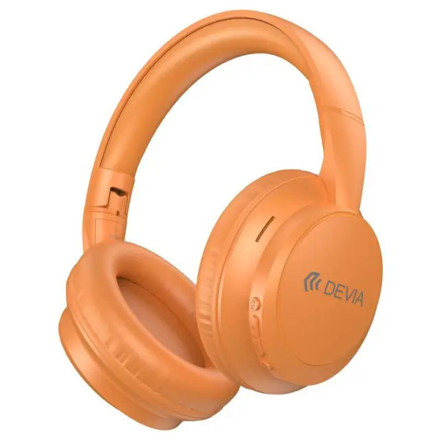 Ασύρματα Ακουστικά Κεφαλής Devia JH-820 Lite1 Πορτοκαλί N70390