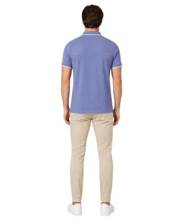 Norway Nautical School - Ανδρικό Polo Κοντομάνικο 838862-DENIM Μπλε 2