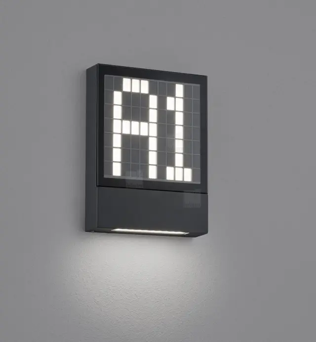 Φωτιστικό Τοίχου DIAL LED Graphite με Άμεσο και Έμμεσο Φωτισμό IP54 Δυνατότητα εξατομίκευσης Γραφίτης 2
