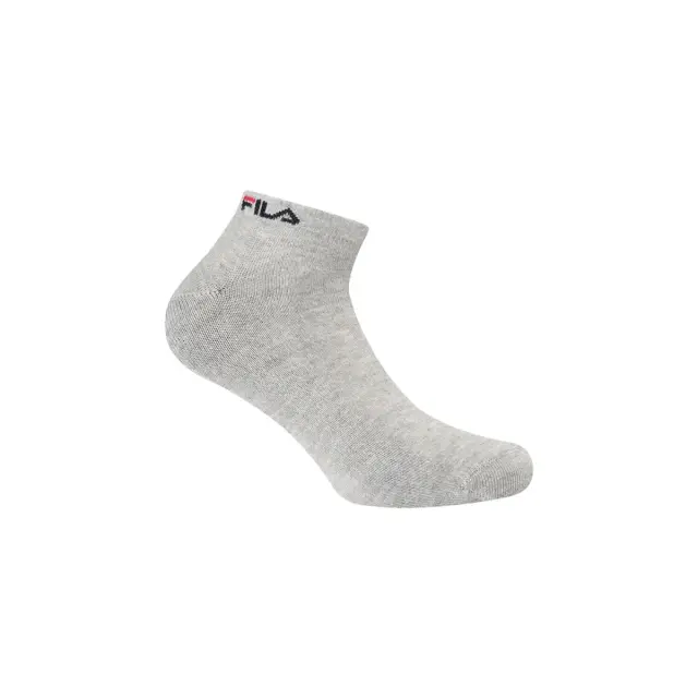 FILA Unisex Κάλτσες Σοσόνια Bamboo Invisible Plain- 3 Ζεύγη, Χρώμα Μαύρο-Λευκό-Γκρι 3
