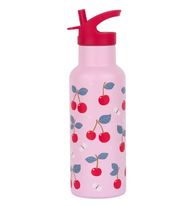 A Little Lovely Company Ανοξείδωτο Παγούρι Θερμός 500ml – Cherries DBSXCH92