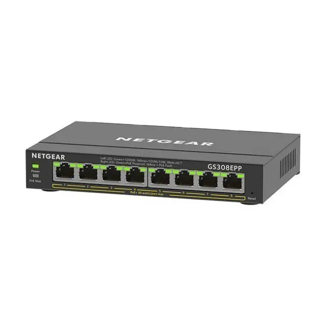 Netgear Unmanaged Switch L2 PoE+ GS308EPP 8-Port Gigabit (GS308EPP-100PES) 3