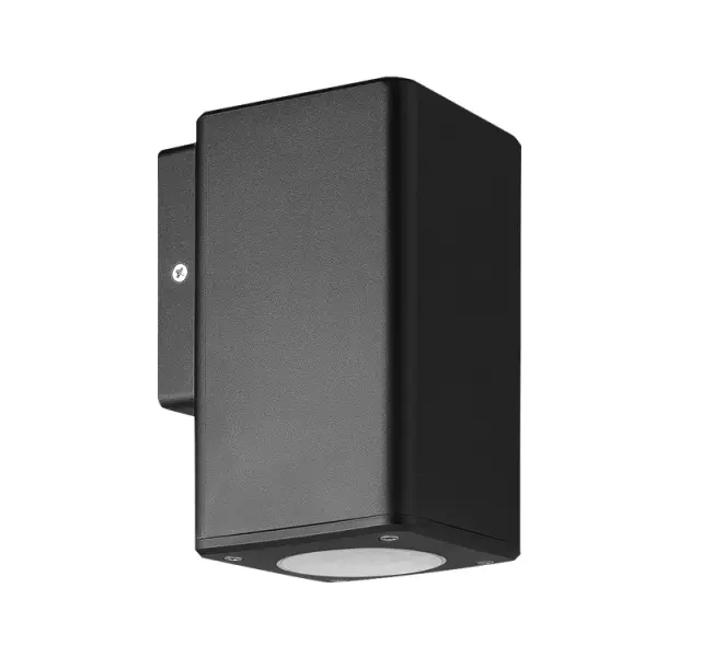 ΣΠΟΤ PC ΕΠΙΤΟΙΧ.ΜΟΝΗΣ ΚΑΤΕΥΘ.ΤΕΤΡΑΓ h76mm GU10 IP54 ΜΑΥΡΟ