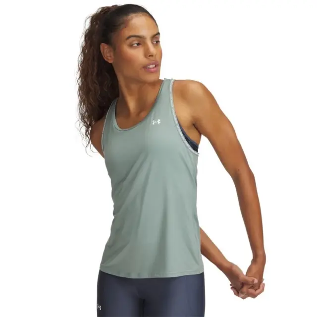 Under Armour Women's Tech Knockout Tank Green 1389851-348 - XL