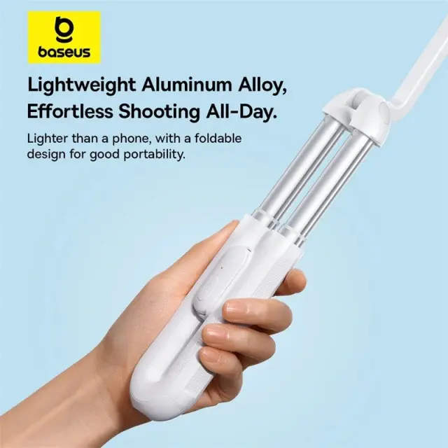 Baseus TechShot Series Dual-Support Selfie Stick Moon White 3