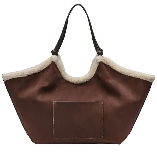 Γυναικεία Τσάντα Ώμου DKNY Paula Lg Tote R63ACE48-CBE Καφέ σκούρο Καφέ - One Size 3