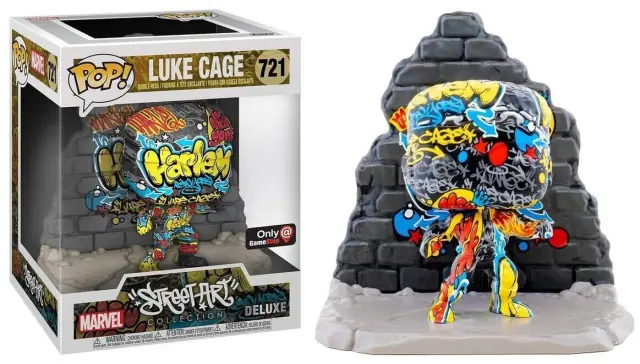 Funko PO- DELUXE Exclusive Marve- Luke Cage Graffiti 52711 889698527118