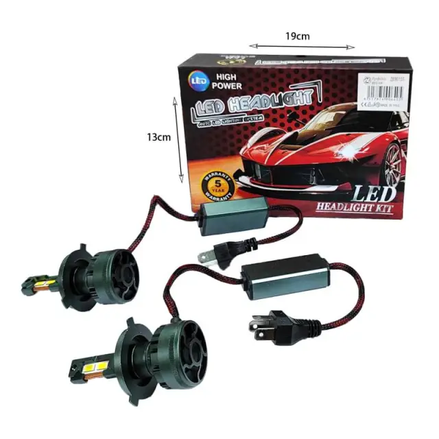Λάμπα αυτοκινήτου H4 v45 - LED Headlight Kit z696155 2