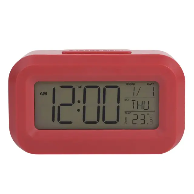 Ρολόι-ξυπνητήρι μίνι ψηφιακό Hometime Brights Travel LED Clock - Red 9768RD