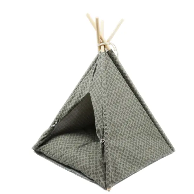 Μοντέρνα Σκηνή Στυλ Teepee Pet Λαδί Με Σχέδια 56Υx48Μx48Π