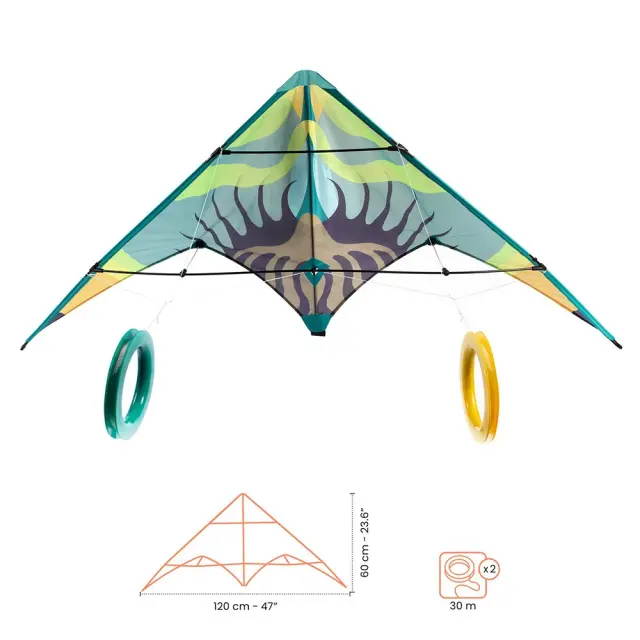 Djeco Μεγάλος Χαρταετός Κύματα 120x60 εκ. 02163 2